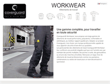 Tablet Screenshot of coverguard-workwear.com